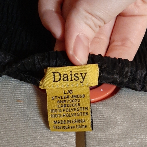 DAISY Black Cocktail Ruffle Dress Mini Large - Picture 6 of 6